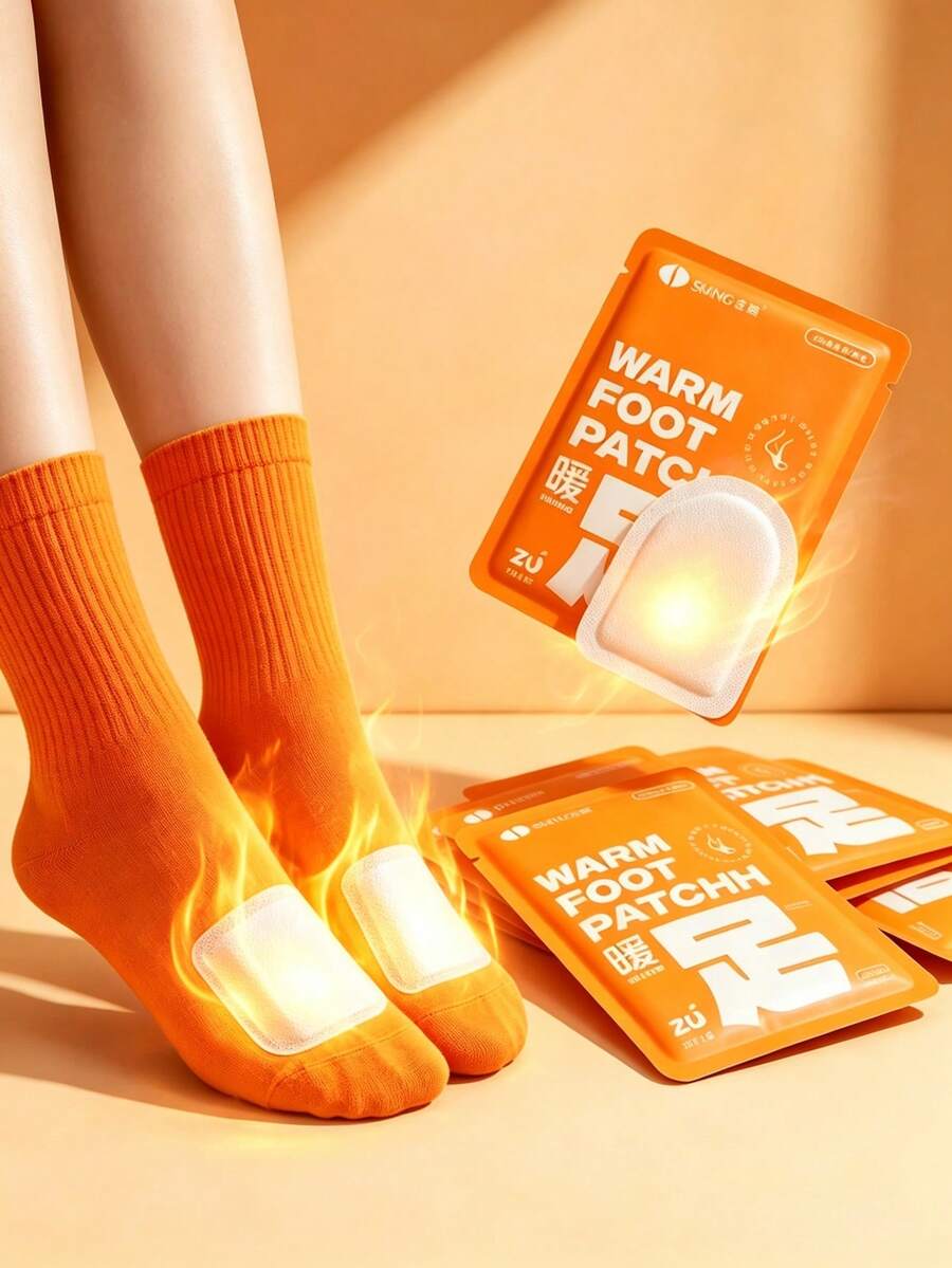 4/12/20/40pcs Self-Heating Patch, Ultra-Thin, Individually Wrapped, Suitable For Sports, Indoor, Outdoor, Work, Portable Hand Warmer, Applicable To Hands, Abdomen And Legs - Suitable For Winter, Outdoor, Travel, Keeping Abdomen And Hands Warm, 10 Hours Heat Retention, Suitable For Winter Outdoor Use, Essential For Skiing
