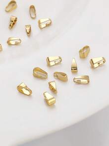 10/20/30pcs Copper Plated 18K Gold Lobster Clasp With Anti-Oxidation Storage Bag, Used For Pendant Jewelry Open Clasp, DIY Bracelet, Necklace, Jewelry Accessories Materials-Christmas DIY Jewelry Accessories - Gold - View 3