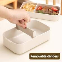 Adult Double-Layer Bento Box Set, Leak-Proof, With Utensils, Stackable Lunch Box, Christmas, Birthday, Holiday Gift, Suitable For Dinner Meal Prep, Work, Outdoor Picnic, School, Back To School Essential, Kitchen Accessory (Beige + Pink) - Multicolor - View 8