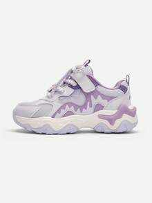 Balabala Kids Running Shoes Lightweight Breathable Non-Slip Sports Shoes - White Purple - View 3