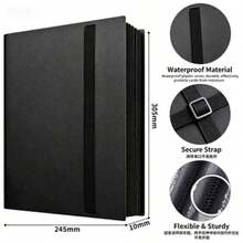 Premium 4-Pocket Card Storage Album 2x2, Thick Non-Stick Anti-Bend Pages, Dustproof & Moisture-Proof, 4-Color Elastic Straps For Easy Classification, Holds 160 Cards, Competition-Grade 4-Slot 160-Card Storage Box With Display, Perfect Gift - Multicolor - View 3