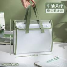 Transparent Handheld Accordion File Folder With Multiple Expandable Layers, 13 Compartments, Large Capacity, Handheld File Folder, Suitable For Storing Documents, Notebooks, Office Desk Accessories, Test Papers And Textbooks, Suitable For Back To School Supplies And Office Supplies - Single Piece - View 8