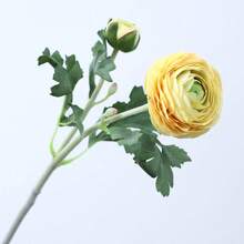 2頭仿真荷花 植絨牡丹 攝影道具裝飾 家居客廳裝飾 人造花花藝 婚禮慶典飾品 - 彩色 - 查看 10