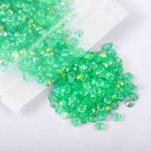 YONGNING 多色透明 AB 樹脂非熱熔水鑽 3-5mm 平底塑料水晶 DIY 裝飾套組 - 5mm 1100pcs - 查看 4