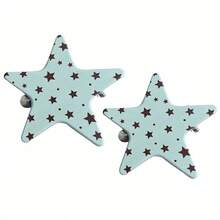 2pcs New Fashion Star & Polka Dot Hair Clips For Women, Personalized Seamless Bangs Clips, Simple Side Hair Clips, Sweet Hair Accessories For Ladies And Girls - Multicolor - View 12