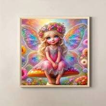 1pc - DIY Handmade 5D Diamond Painting Kit, Suitable For Adults And Beginners, Craft Supplies, Applicable For Living Room, Bedroom, Office, Wall Decor Art. - round diamond - View 6
