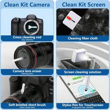 Digital Cleaning Kit Phone Camera Laptop Keyboard Cleaning Brush Key Screen Cleaner Dust Collector Christmas Gift - Multicolor - View 8