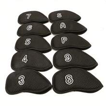 Golf Iron Club Head Covers, Protective Sleeve, Mesh Fabric Wear-Resistant, Thermal Lining, Protects Golf Iron Heads From Scratches, Simple Classic Style - Multicolor - View 4