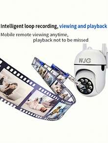 WJG 1or2/4cs 1296P WiFi Surveillance Camera, Intelligent FHD Monitoring, Camera With 360 °/90 ° Pan/Tilt, One Click Voice Call, Two-Way Voice - White - View 9