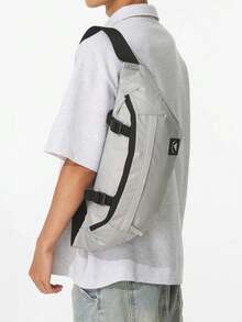 Tas Dada/Pinggang adidas MUST HAVE 20L dengan Tali Kompresi, Unisex, Abu-abu Metalik - Abu-abu Metalik - View 1