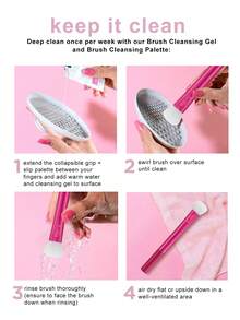 Real Techniques Limited Edition Vivid Escape 421 Color Pop Blush Brush, Plush Domed Shape Picks Up And Sweeps Formula Onto The Cheeks, Cruelty-Free & Vegan - Rose Red - View 8