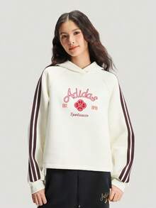 Adidas Women's NYR HOODY SWEAT Knit Pullover Sweatshirt KH2695 - White - View 1