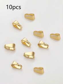 10/20/30pcs Copper Plated 18K Gold Lobster Clasp With Anti-Oxidation Storage Bag, Used For Pendant Jewelry Open Clasp, DIY Bracelet, Necklace, Jewelry Accessories Materials-Christmas DIY Jewelry Accessories - Gold - View 8