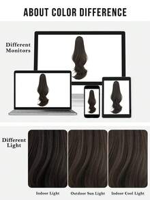 7JHH WIGS 28-Inch Long Mocha Brown Body Wave Ponytail Extension For Women Drawstring & Clip-In Secured, Synthetic Hairpiece Perfect For Everyday Styling Use, Halloween - Mocha Brown - View 5