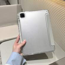 Matepad SE11 平板保護殼，Matepad 保護殼，高透明壓克力背板，智能平板保護殼，多折多角度支架，適用於 Redmi Pad2/Pad SE 11 吋平板保護殼，A16 保護殼，適用於 iPad 第 11 代保護殼，適用於 iPad Air 11 平板保護殼，第 10 代平板保護殼 - 淺灰色 - 查看 9
