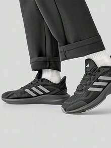 Adidas All Day Essential Comfortable Sports Low-Top Casual Training Running Shoes Unisex Black/Grey - Black and Gray - View 1