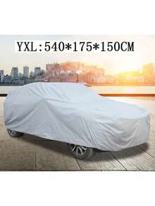 1 Set Waterproof & UV-Resistant Car Cover - Full Protection Against Dust & Snow For Sedans, SUVs And Trucks, With Storage Bag - Silver - View 18
