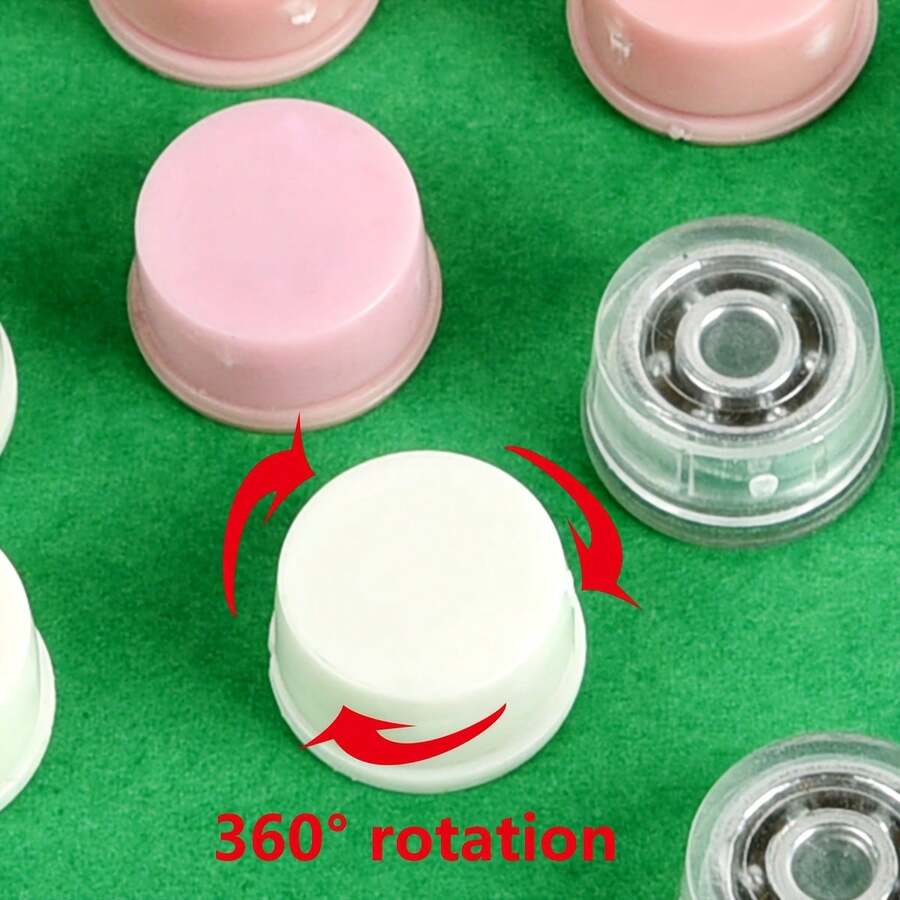 30pcs Mini Plastic Swivels, Rotating Axis Accessories For Scrapbooking, Jewelry Making, DIY Crafts - 360° Smooth Rotation Axis, Suitable For Projects, Scrapbooking, Jewelry Making And Nail Art Decoration - Colorful Plastic Swivels, Suitable For Mini Loopty Loops And Paper Cards - Multicolor - View 1
