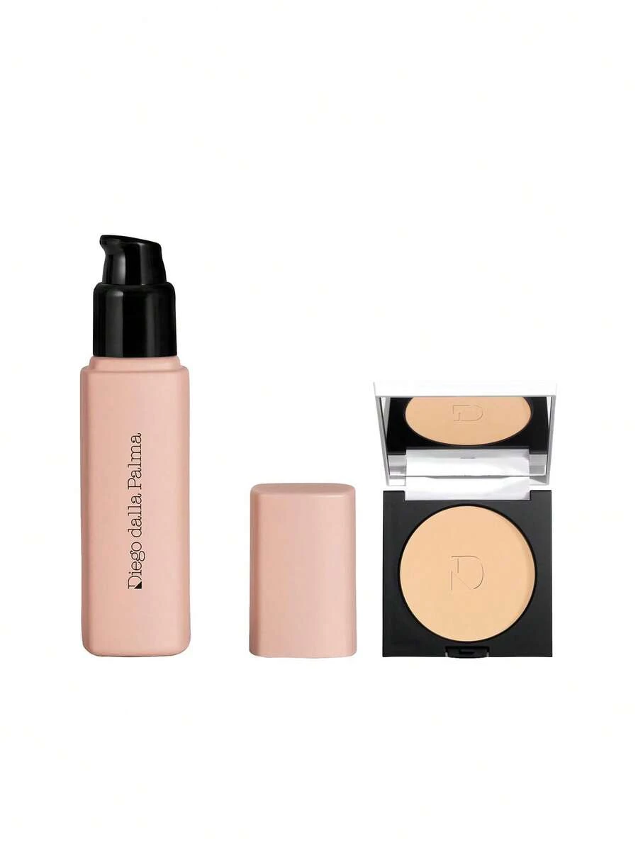 Diego Dalla Palma [Bundle] Nudissimo Soft Matt Foundation 246W 30 Ml + Compact Powder 11 Neutral Beige 9 G - 246W+11 Neutral Beige - View 1