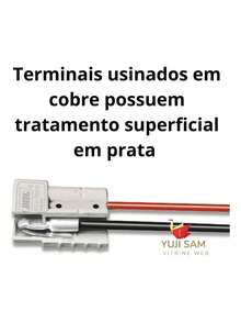 Conector Plug Bateria Paleteira  Empilhadeira  Nobreak 50 A - Visão 4