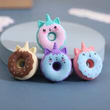 12 buah/Set Penghapus Pensil Donat Unicorn Warna Acak, Serbaguna untuk Menulis, Membersihkan, Alat Tulis dengan Residu Rendah, Cocok untuk Perlengkapan Menulis di Sekolah dan Kantor - MultiWarna - View 9