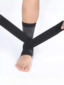 Multifunctional Ankle Brace With Wrap Straps For Anti-Twist Protection Seamless Lace Up Ankles Sock For Unisex Elastic Compression Sleeve Tailored For Tennis And Outdoor Adventures Sports Protective Gear Ankle Protection Sports Outdoor Products - Multicolor - View 4