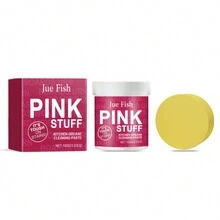 Stainless Steel Cleaning Paste, Pink Magic Oil Stain Cleaning Cream, Suitable For Stoves, Gas Ranges, Range Hoods, Pots And Pans, Kitchen Cleaning Rust Removal Magic Tool, Descaling Cleaning Cream, Kitchen Cleaning Supplies, Cleaning Tools, Suitable For Bathroom And Kitchen - Solid State - View 7