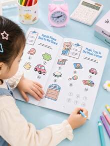 Buku Latihan Sortir Logika Menyenangkan untuk Anak-Anak, Buku Kerja Pengenalan dan Menulis Benda Sehari-hari, Perlengkapan Belajar Kembali ke Sekolah, Buku Catatan Hadiah Kelas untuk Guru - MultiWarna - View 4