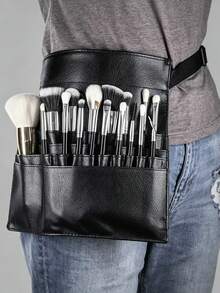 Professional Makeup Artist Waist Bag, Portable Makeup Brush Storage Bag With Large Capacity, Multiple Slots And Adjustable Waist Strap, Makeup Bag (Makeup Brushes Not Included) - Multicolor - View 3