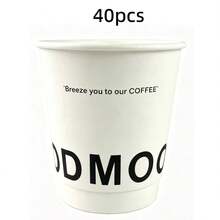 50/40/30/25/20/10/5pcs[330ml]White Odmood Double Wall Coffee Paper Cups, Suitable For Home Gatherings, Business Reception, Halloween Party - Multicolor - View 10