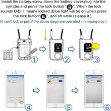 YNF 智能藍牙鋼纜鎖 110dB 警報防盜 一鍵手機解鎖 電動單車防盜鎖 不含電池 - 797 lan - 查看 9