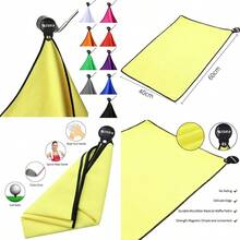 Magnetic Towel, Magnetic Clip For Golf Towel, Microfiber Fabric Waffle Pattern Towels Industrial Strength Magnet For Strong Hold To Golf Carts Or Clubs 1 - Yellow - View 1