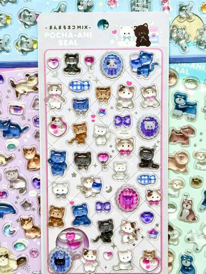 Colorful 3D Epoxy Resin Stickers - - Waterproof, Reusable, Repositionable, Self-Adhesive, High-Quality Resin - Perfect For Decorating Smartphones, Phone Cases, Laptops, Desktops, Tablets, Stationery, Notebooks, Journals, Planners, Scrapbooks, Mugs, Water Bottles, Refrigerators, Gift Wrapping, DIY Decoration