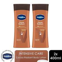 Vaseline Body Lotion Intensive Care Cocoa Radiant Deep Moisturizer 400ml, 2 Pack - Vitamin C - View 1