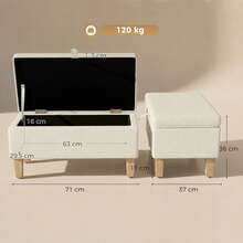 Banc de rangement extérieur - B - Voir 6