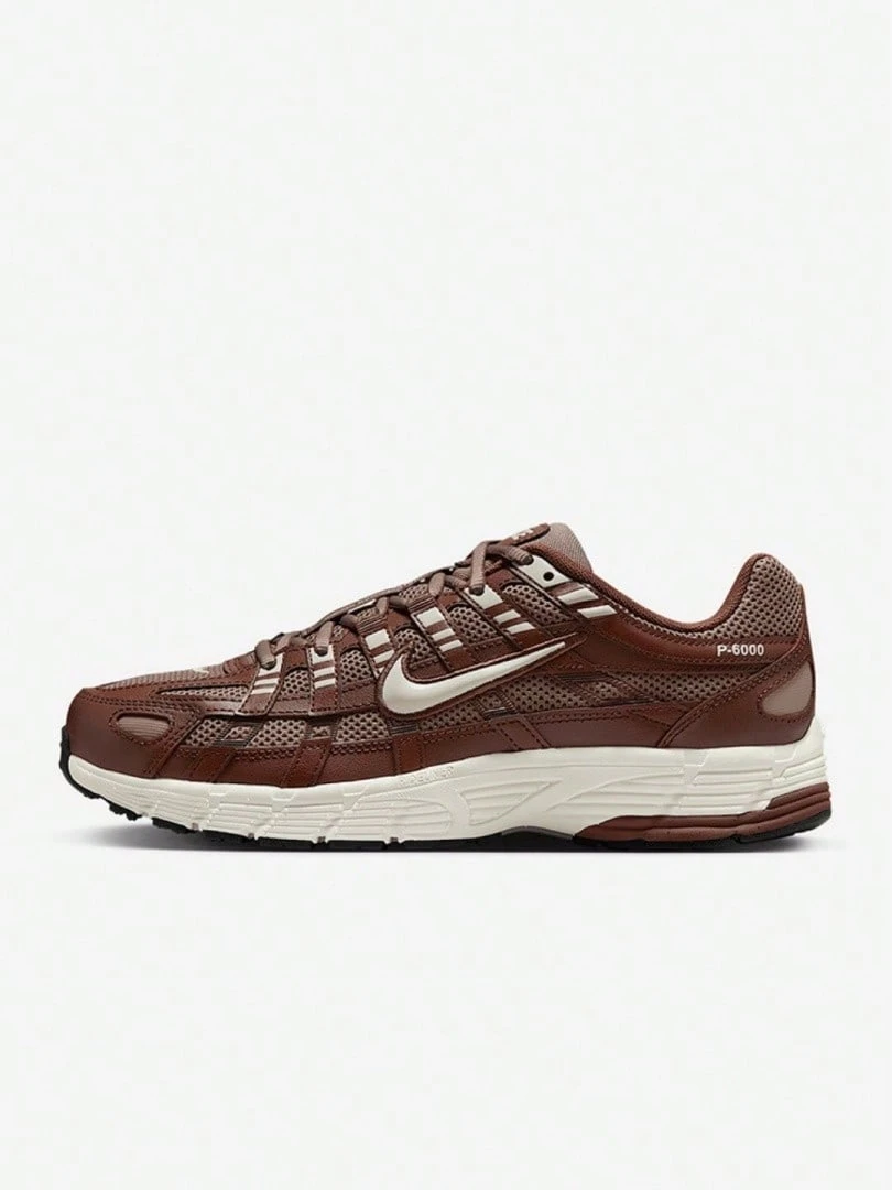Nike P-6000 New Unisex Versatile Retro Casual Sports Cushioned Durable Running Shoes BV1021-200 - Brown - View 1