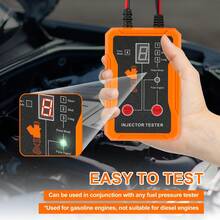 Automotive Fuel Injector Tester, Fuel Injector Cleaning Kit For Cars, 4-Wire Dual Channel For 2 Fuel Injectors, Universal Fuel Injector Cleaning Tool Kit - Orange - View 7