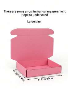 12pcs/6pcs/1pc - Pink Lockable Shipping Boxes, Suitable For Small Business Mailing Gift Boxes, Medium Cardboard Gift Shipping Boxes - Gift Packaging - Small Gift Packaging - Multicolor - View 8