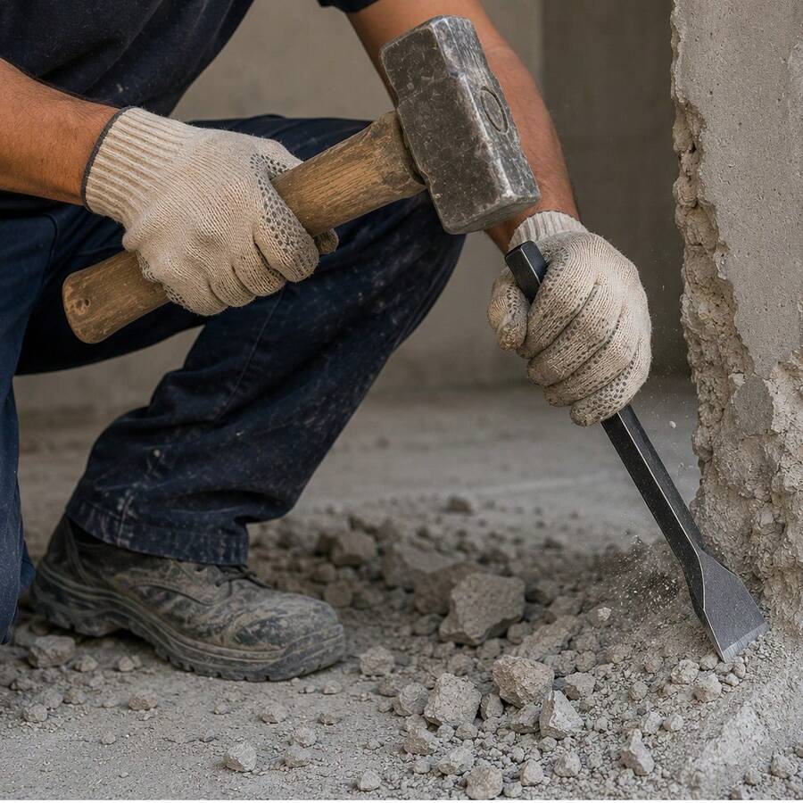 Flat Head Chisel For Construction And Remodeling Work - A - View 1