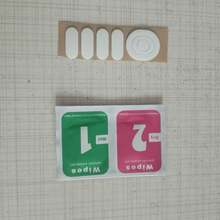 自黏式白色圓角滑鼠腳墊 1.6cm 橢圓形 1.9cm 圓形，全尺寸套組含乾擦布，適用於 G304 G305 - 查看 8