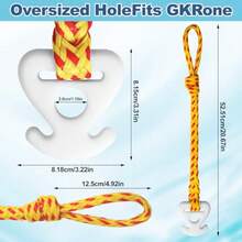 Boat Tube Towable Rope Quick Connector, Water Towable Tubes Rope Connector For Tubing, Skiing, Wake Boarding With Seadoo, Jet Ski, Waverunner - Yellow - View 3