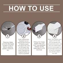 Jakehoe Furniture Leather Repair Kit Leather Furniture Sofa Car Interior Leather Repair Paste - 1 - View 8