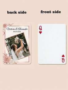 Customized Wedding Commemorative Cards, Customized Wedding Photo Carrying Cards, Couple's Commemorative Cards, Wedding Guests' Souvenir Cards, Rose-Edge Wedding Collection Cards. - Multicolor - View 11