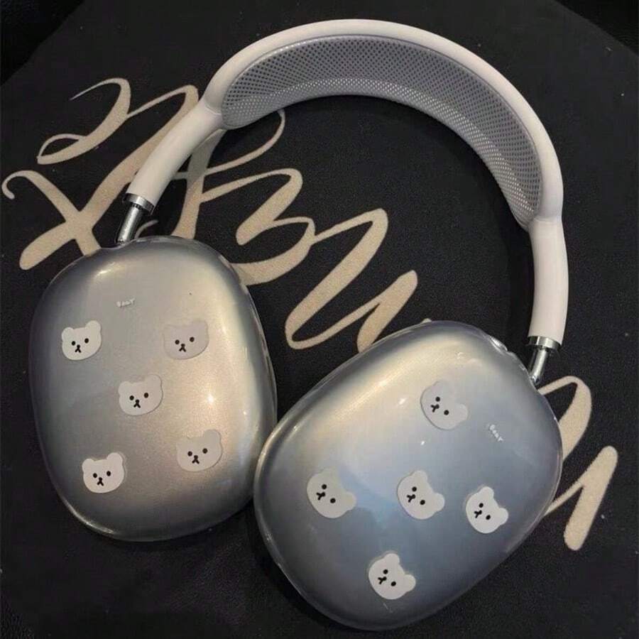 1 Pasang Casing Pelindung White Bear Max Full Coverage Soft Shell untuk Headphone Over-Ear Apple - MultiWarna - View 1