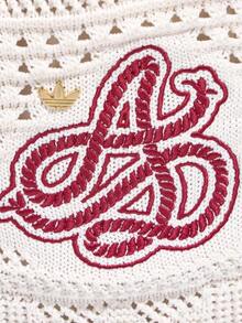Adidas Originals 中性鉤編托特肩背包 KX0539 - 紅白色 - 查看 6