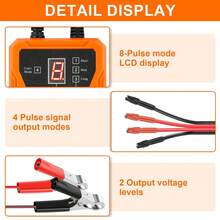 Automotive Fuel Injector Tester, Fuel Injector Cleaning Kit For Cars, 4-Wire Dual Channel For 2 Fuel Injectors, Universal Fuel Injector Cleaning Tool Kit - Orange - View 6