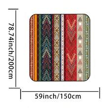 Picnic Mat Outdoor Camping Ground Cloth Waterproof Washable - Dark Red - View 2