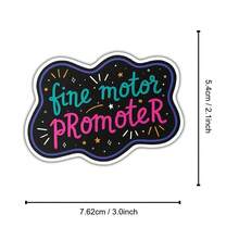 1PC-3Inches Fine Motor Promoter Cute Occupational Sticker, Skill Building Encouragement Design For Laptops, Notebooks, Water Bottles, Cups, Journals, Lockers, Perfect Gift For Preschool Teachers, Students, Educators, Creatives, And Learning - Multicolor - View 9