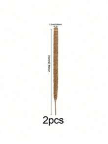 Soporte flexible de poste de musgo, adecuado para plantas trepadoras de interior, plantas en maceta trepadoras, soportes para plantas de interior altas, plantas ornamentales, Monstera, Sansevieria, Philodendron - Palitos de palma de coco - Ver 18