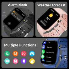 Montre de sport intelligente avec écran HD de 1,83 pouce, lampe de poche, batterie de 260 mAh, appels Bluetooth, modes de sport multiples, rappel de sédentarité et autres fonctions, convient comme cadeau pour les amis et les couples, compatible avec Android et iOS - Voir 4